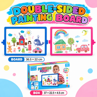 DOUBLE-SIDED PAINTING BOARD FOR KIDS