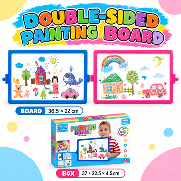 DOUBLE-SIDED PAINTING BOARD FOR KIDS