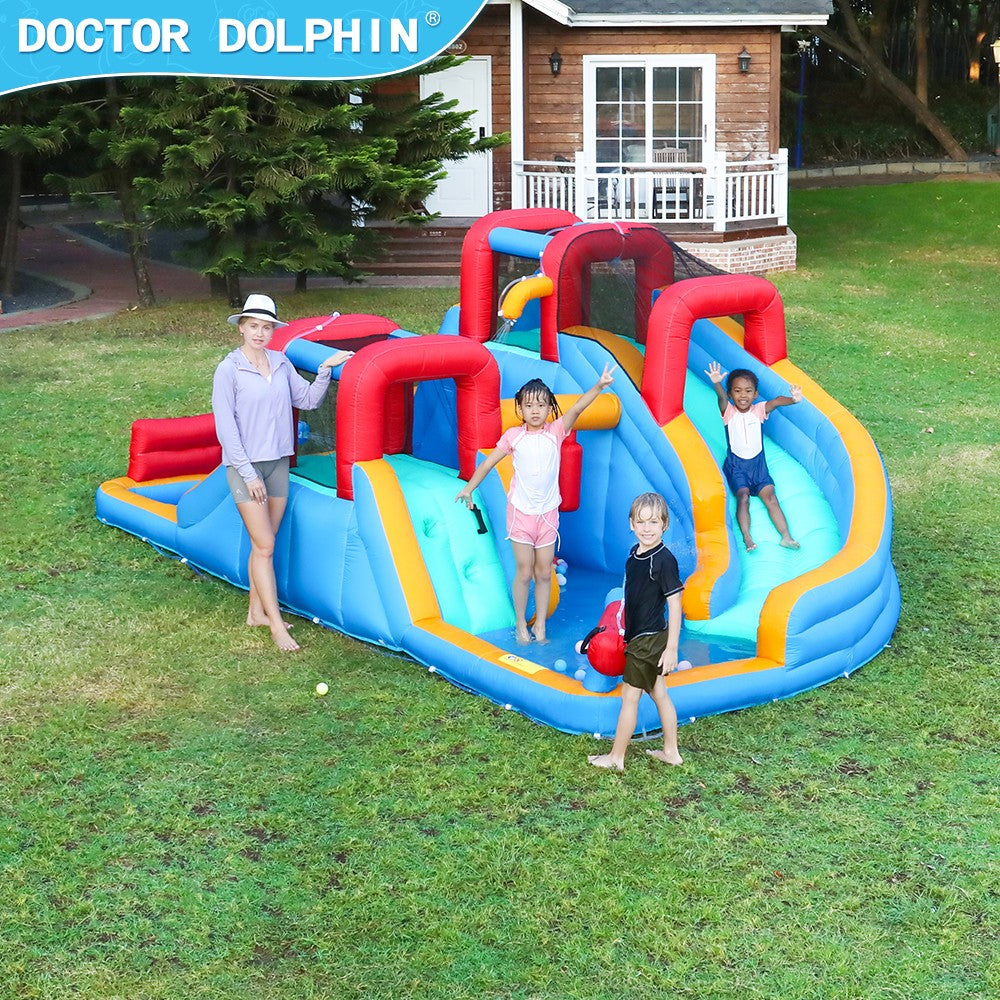 INF JUMPING 2 SLIDE & POOL D-15ft.11" W-10ft.3" H-6ft.8"