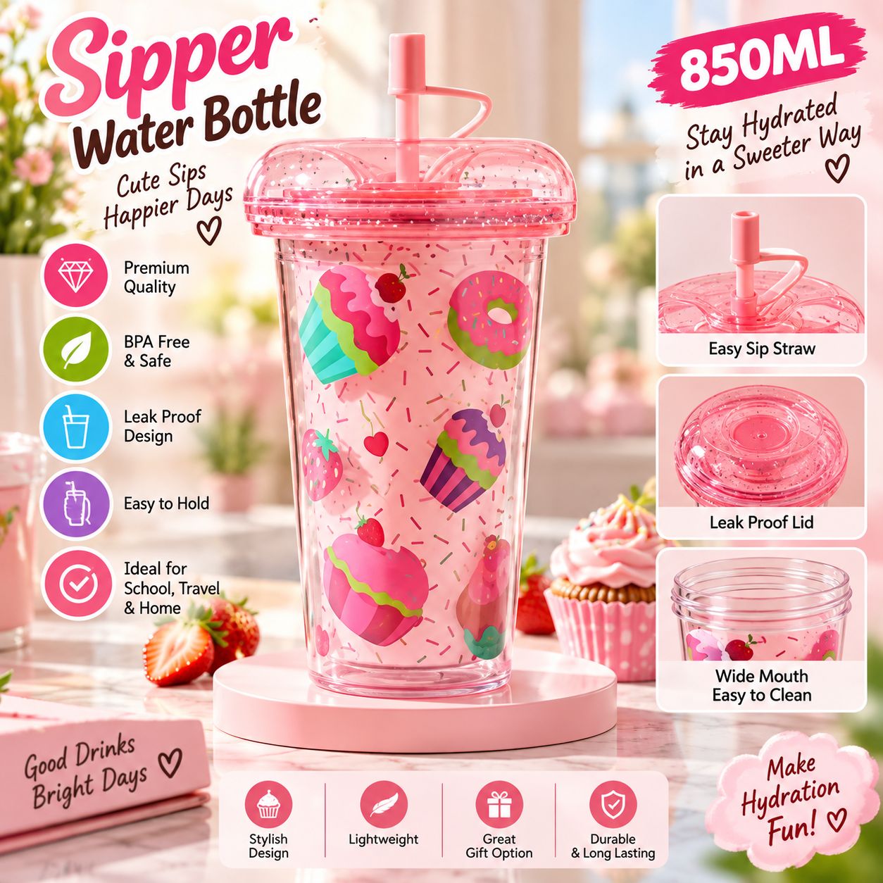 WATER BOTTLE SIPPER