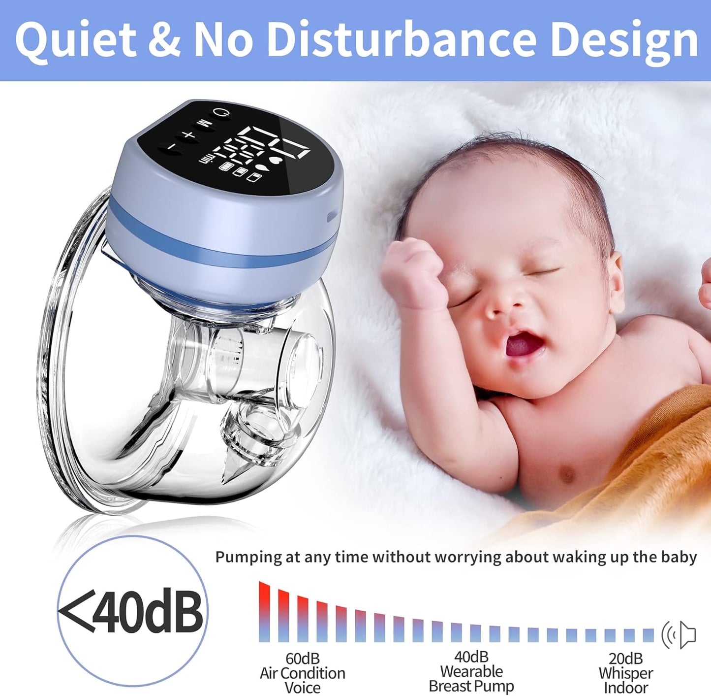 TOVVILD Wearable Breast Pump Hands Free - ELECTRIC