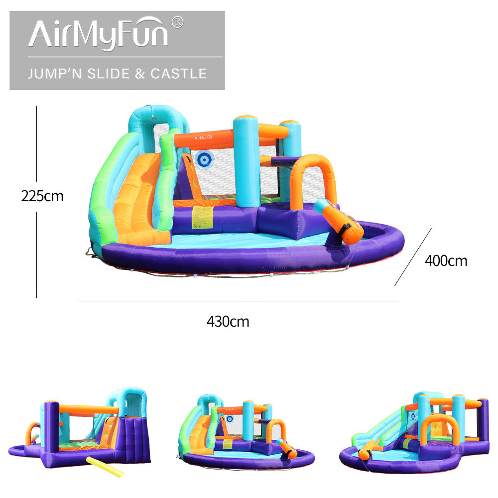 INF JUMPER  SLIDE & POOL D-14ft.2" W-13ft.3" H-7ft.8"