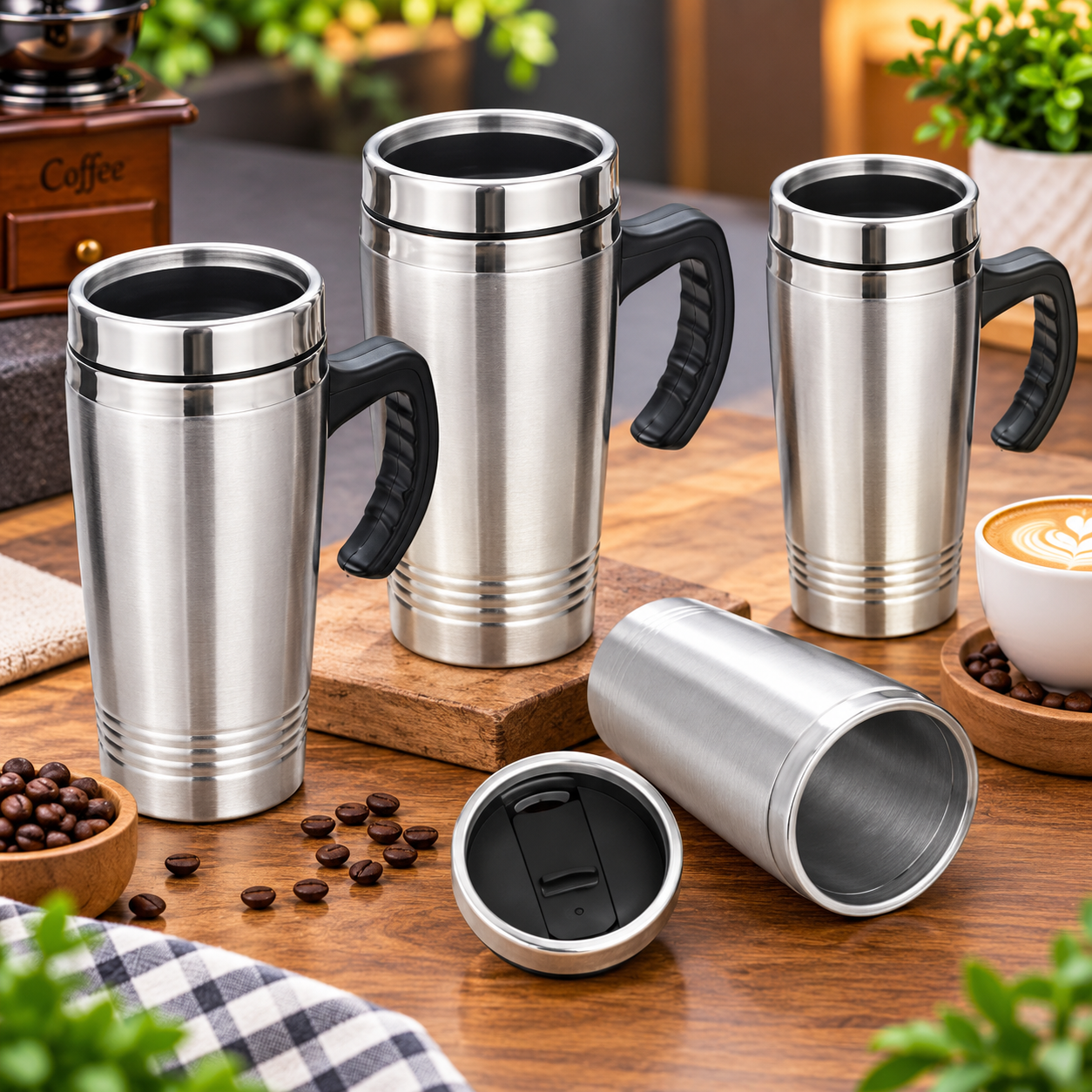 TEA COFFEE MUG SS 450ML