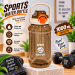 PLASTC WATER BOTTLE 1000ML SPORTS