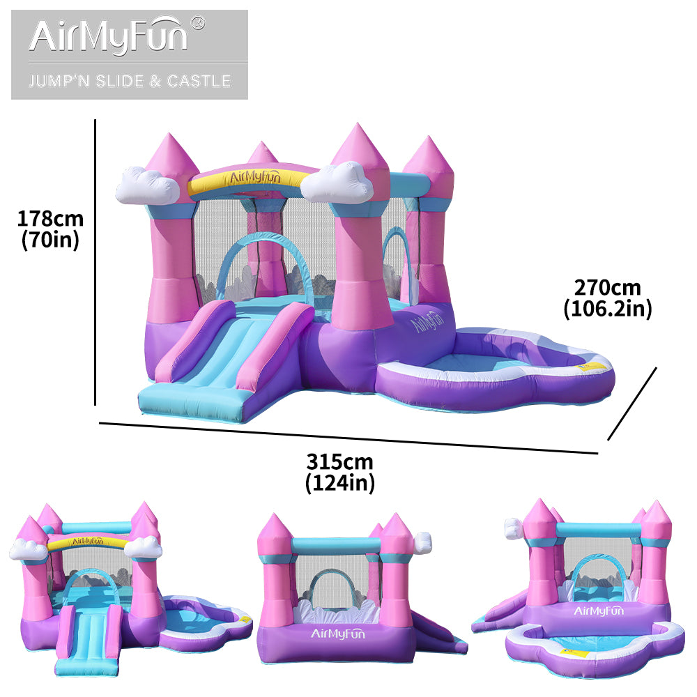 INF JUMPER SLIDE & POOL D-10ft.4" W-8ft.10" H-5ft.10"