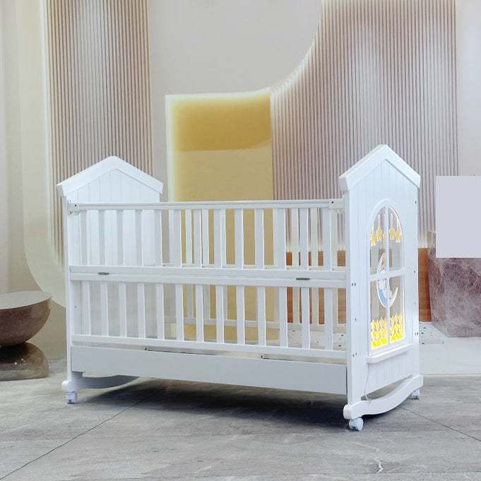 BABY COT WITH DRAW & ROCKER