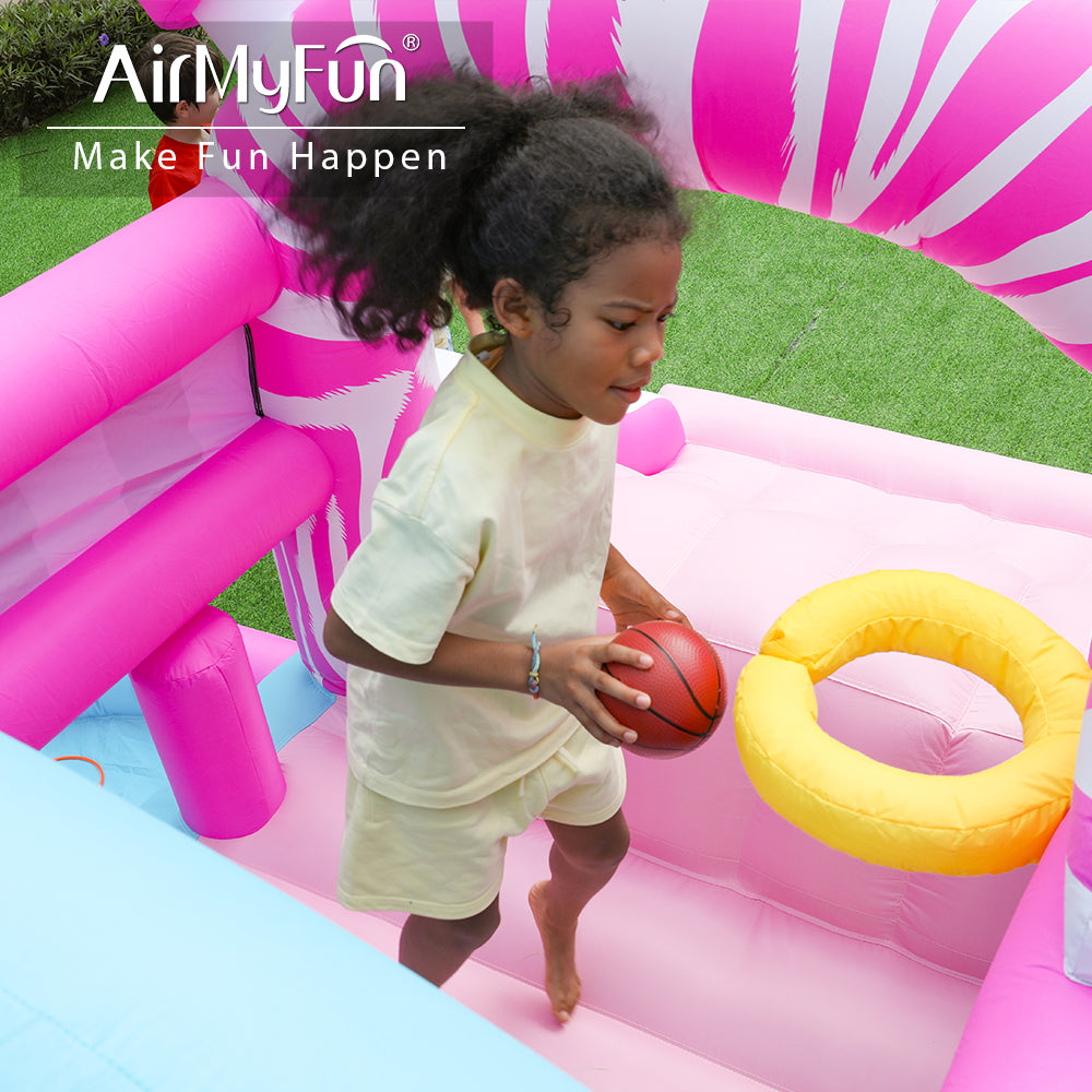 KIDS JUMPER SLIDE & POOL D-12ft W-11ft H-7ft.5"