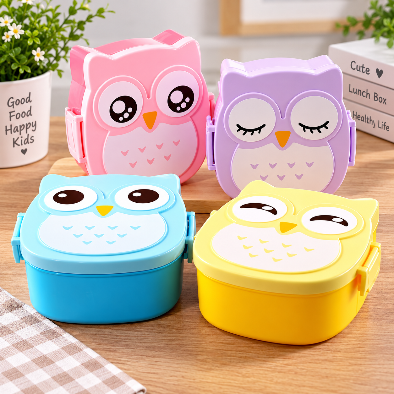 KIDS LUNCH BOX OWL