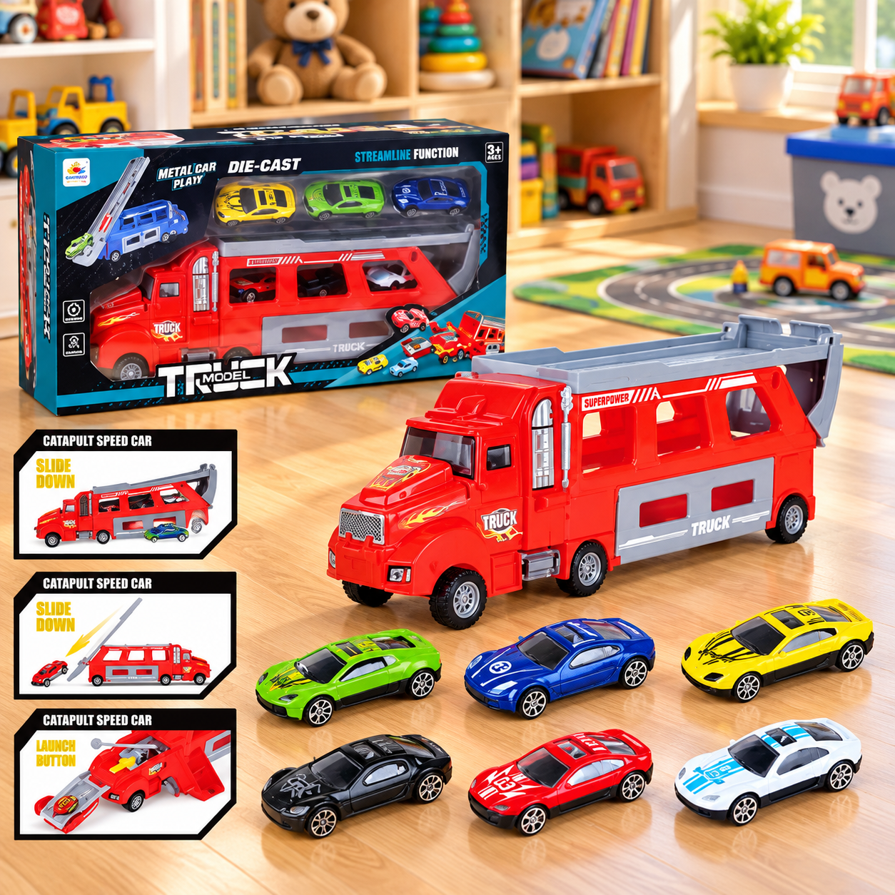 DINKY SET TRACK+6 CARS