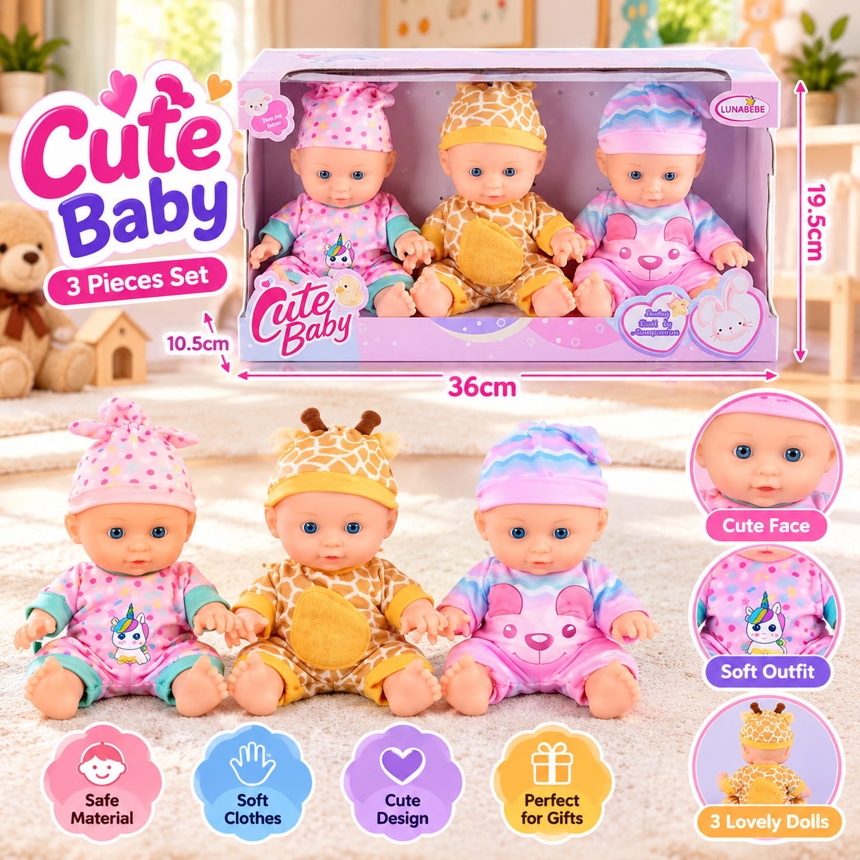 DOLL 3PCS SET