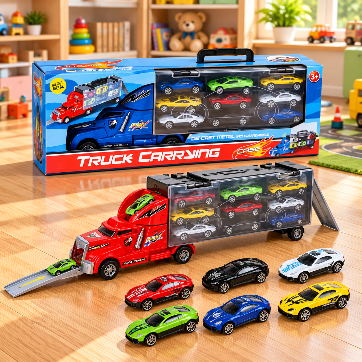 DINKY TOY TRUCK+CARS