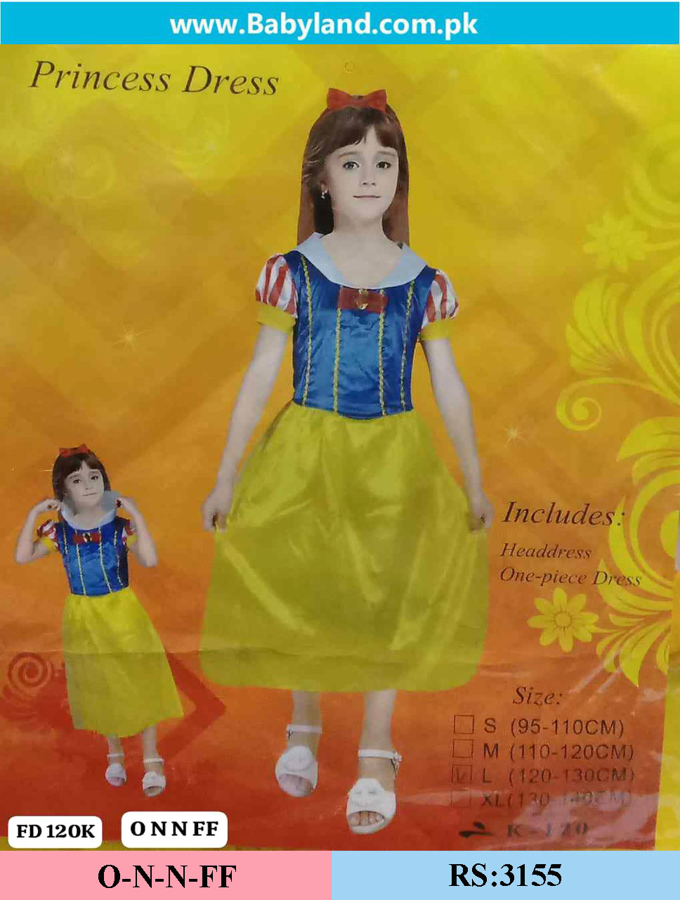 KIDS DRESS SNOW WHITE FOR GIRL