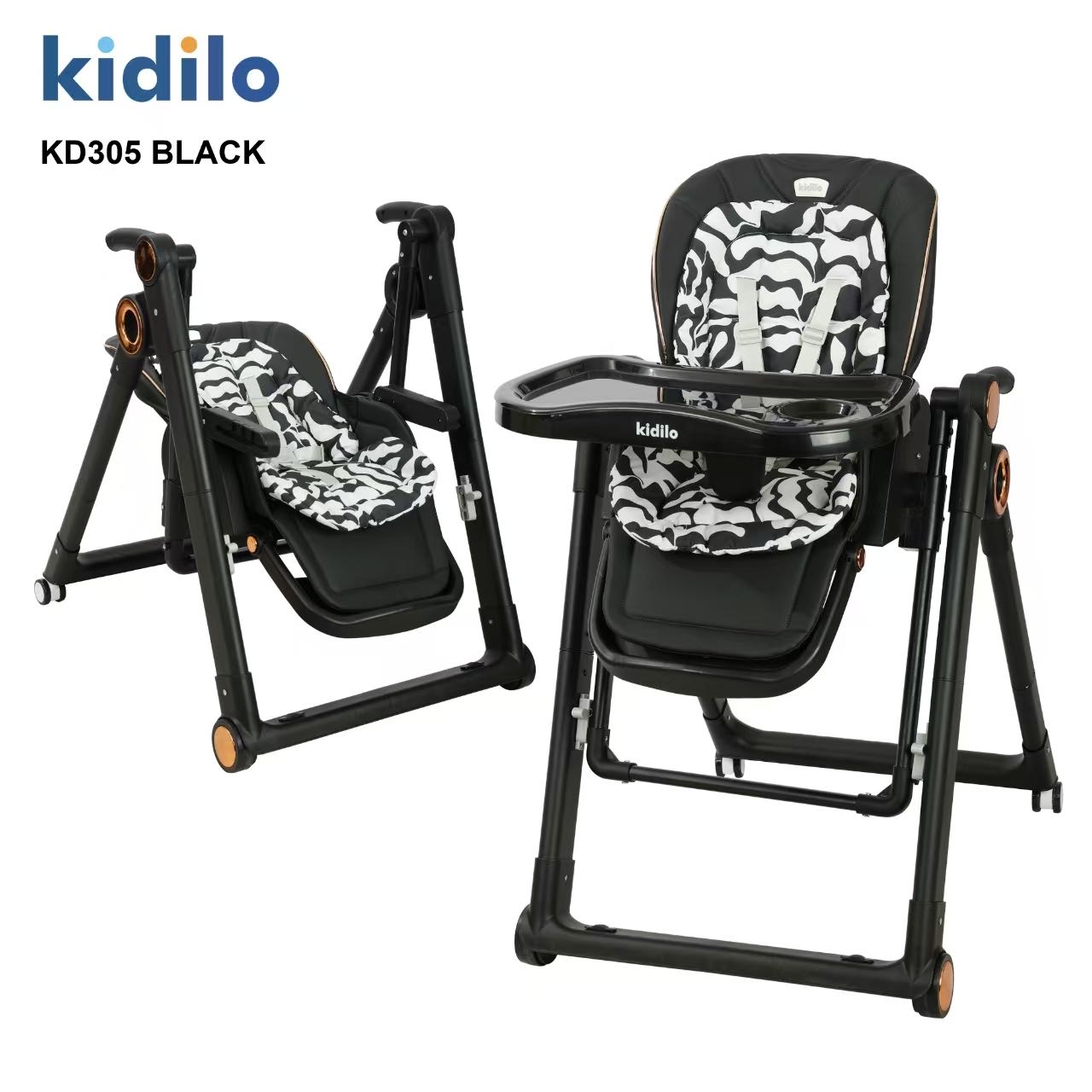 BABY FEEDING CHAIR  & SWING 2 IN 1 KIDILO