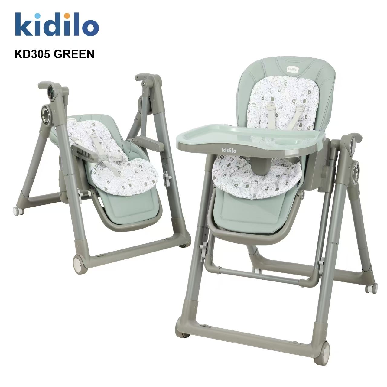 BABY FEEDING CHAIR  & SWING 2 IN 1 KIDILO
