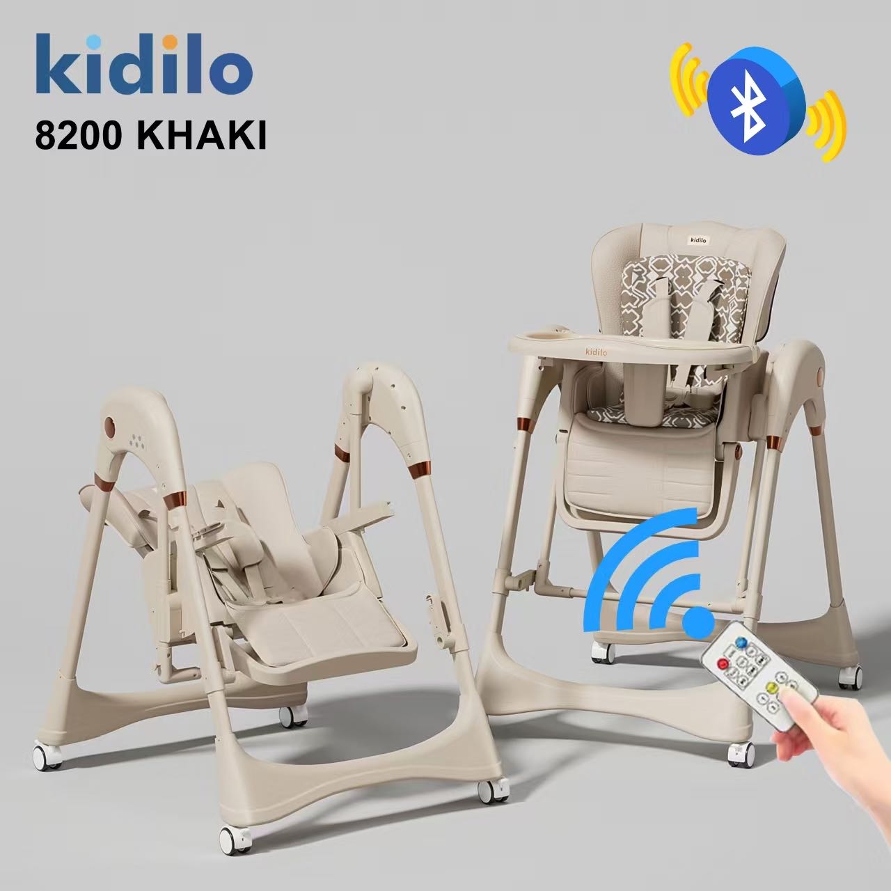 BABY FEEDING CHAIR  & AUTO SWING 2 IN 1 KIDILO