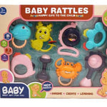 BABY  SOFT RATTLE 8pcs