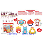 BABY RATTLE  6 PCS