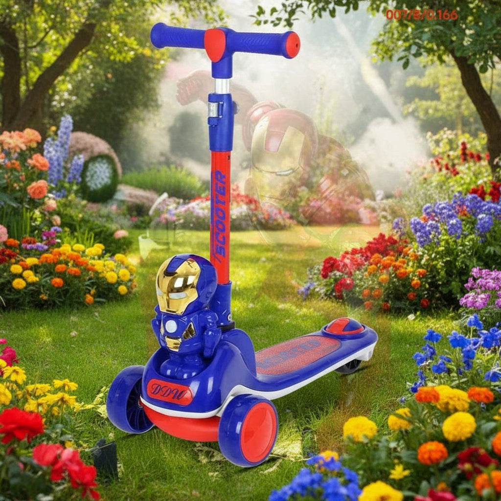 KIDS RIDE ON SCOOTY IRON MAN