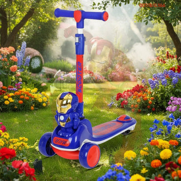 KIDS RIDE ON SCOOTY IRON MAN