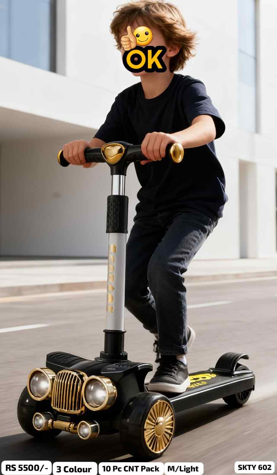 KIDS RIDE ON SCOOTY
