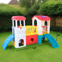 KID DLX PLAY CENTER + SLIDE L-109" W-72" H-69"