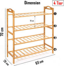 SHOE RACK STEEL 4 LAYER