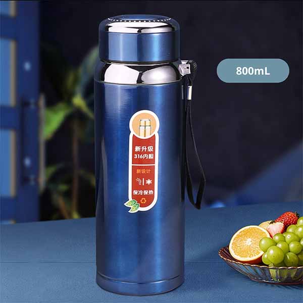 STEEL WATER BOTTLE HOT & COOL 800ML