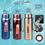 STEEL WATER BOTTLE HOT & COOL 800ML