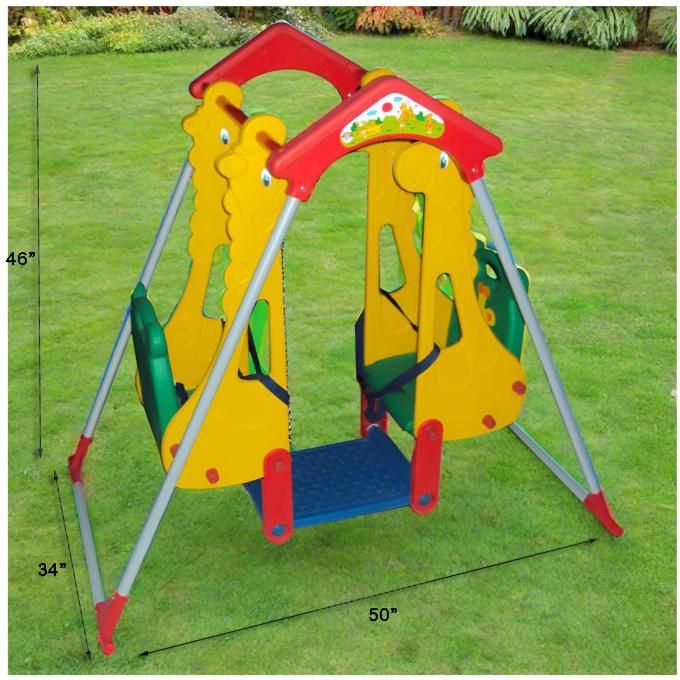 2 KIDS SWING L-50" W-34" H-46"