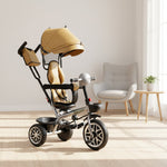 KIDS TRICYCLE LEATHER  SEAT EVA TYRE