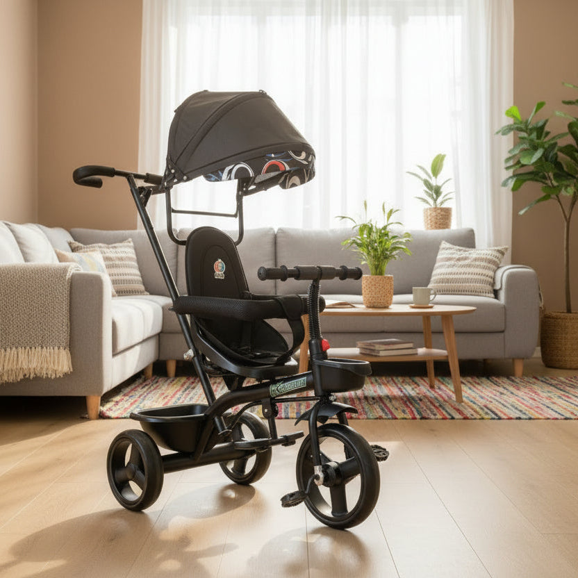 BABY TRICYCLE WITH SAFTY & CONTROL HANDLE