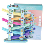 WOODEN TOY RAMP RACER SIX LEVEL