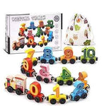 WOODEN PLAY TOY 123 TRAIN