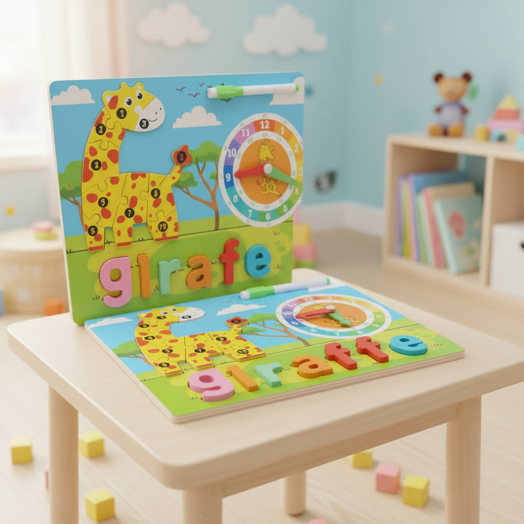 WOODEN ANIMAL PUZZLE BOARD