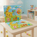 WOODEN ANIMAL PUZZLE BOARD