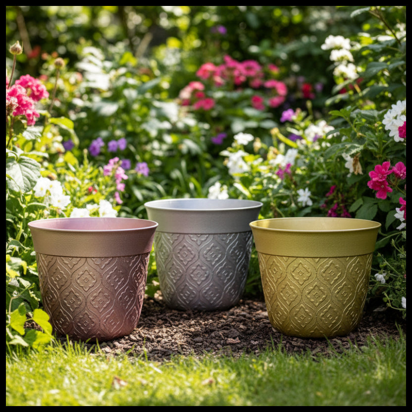 FLOWER POT BIG SIZE MIX COLOURS