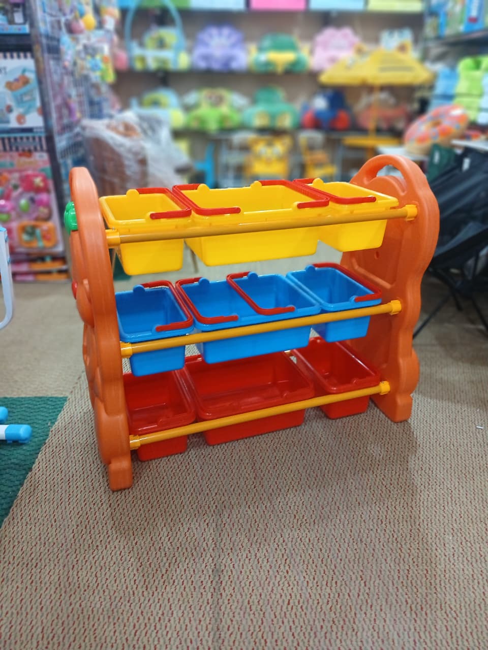 KIDS TOYS STORAGE STAND L-37" W-14" H-31"