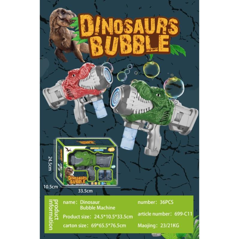 BUBBLE GUN TOY DINO