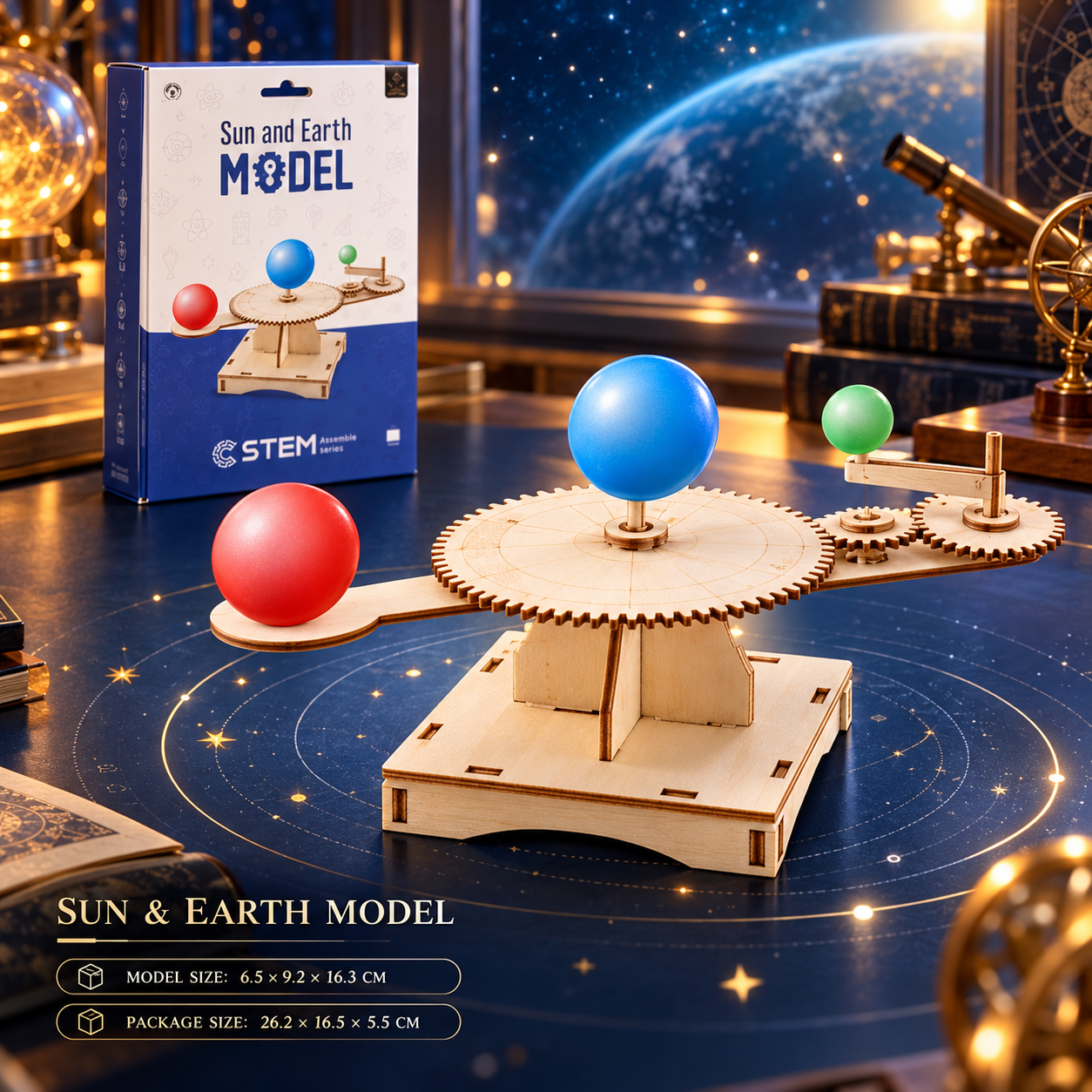 Sun & Earth Running Model STEM Toy