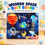 Wooden Space Busy Board