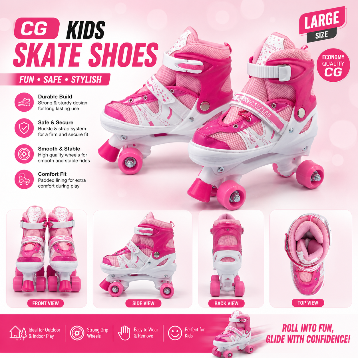 CHILDREN SKATE SHOES ECONO LARGE