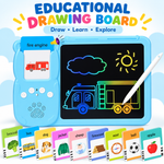 EDUCATIONAL DRAWING BOARD WITH LEARNING CARDS