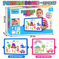 DOUBLE-SIDED PAINTING BOARD FOR KIDS