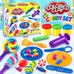 COLORED CLAY CANDY MAKING PLAY SET