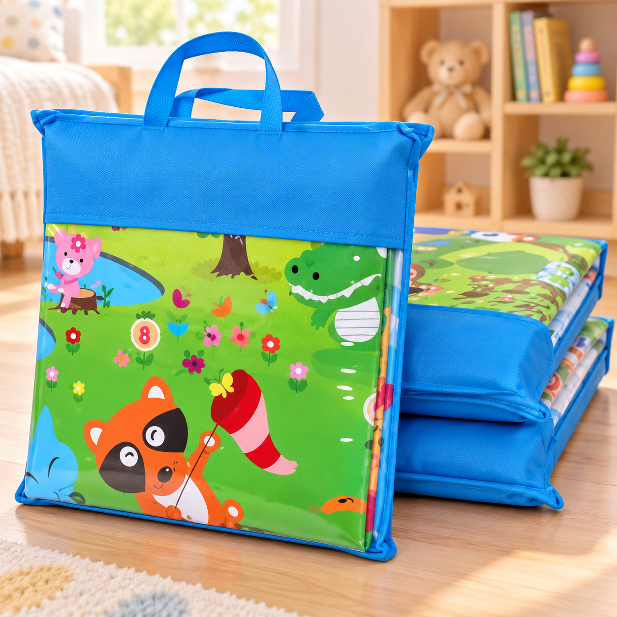 Foam Floor Mat with Carry Bag – 6 × 4 ft