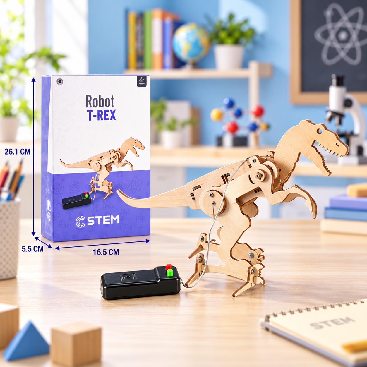 DIY Wooden STEM Robot T-Rex