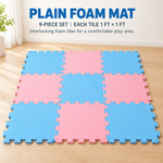 PLAIN FOAM MAT 9 PCS