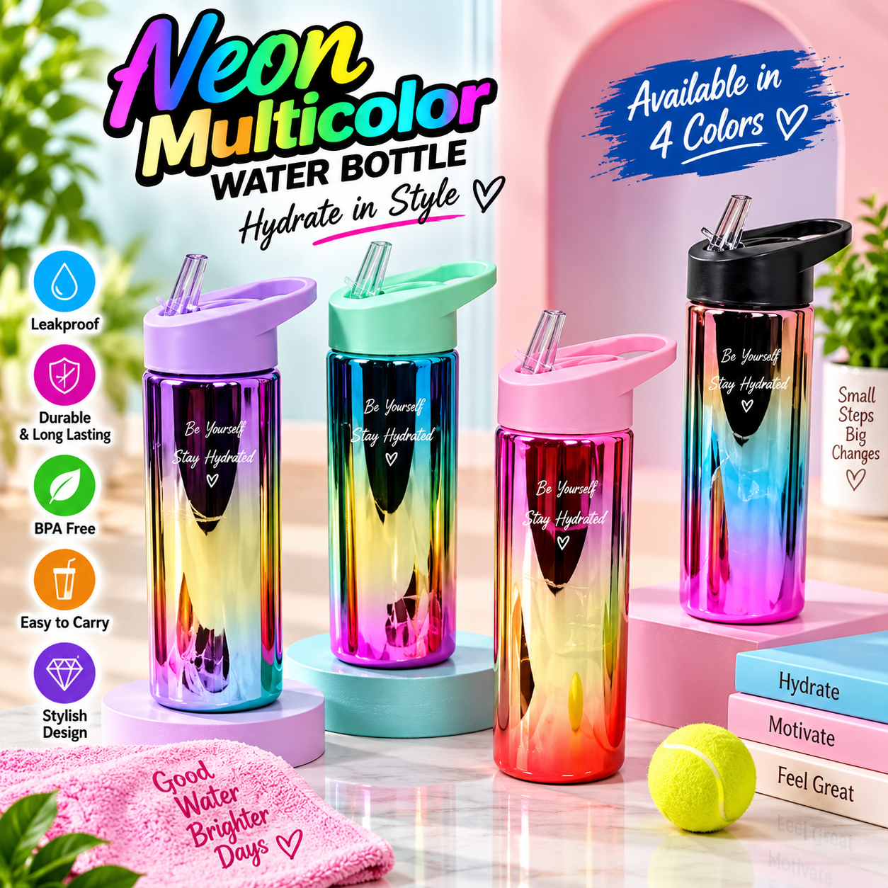 WATER BOTTLE NEON
