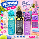WATER BOTTLE PLASTIC WINNING 800ML