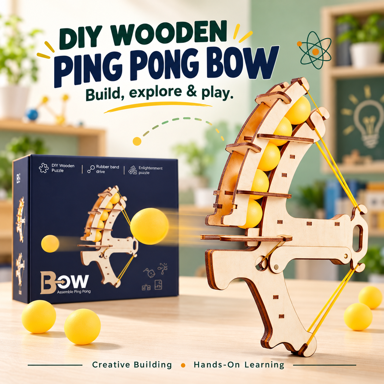 DIY Wooden Ping Pong Bow